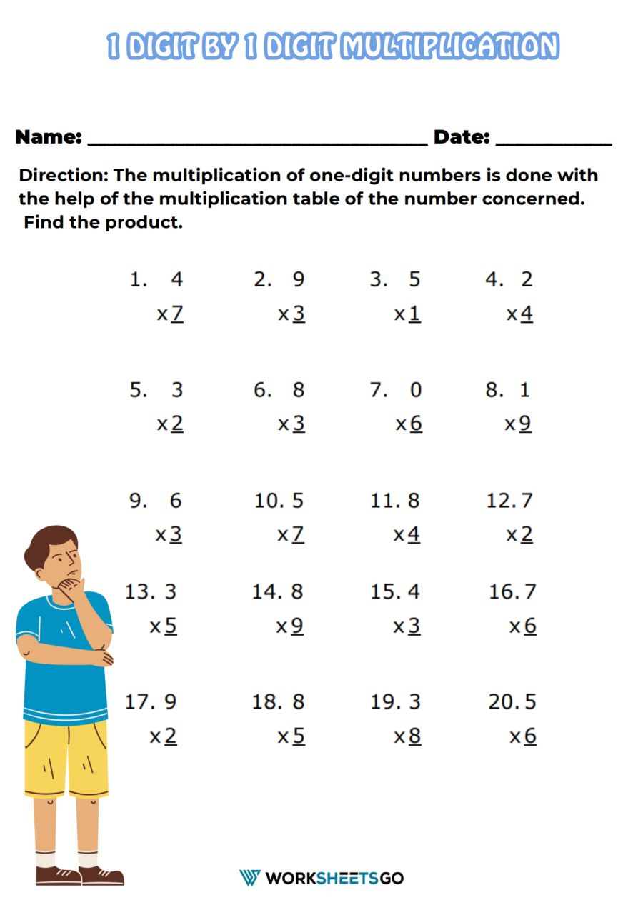 3 digit multiplication worksheets
