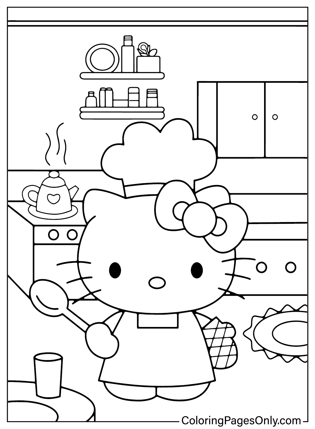 hello kitty marshmallow coloring page hello kitty marshmallow coloring page
