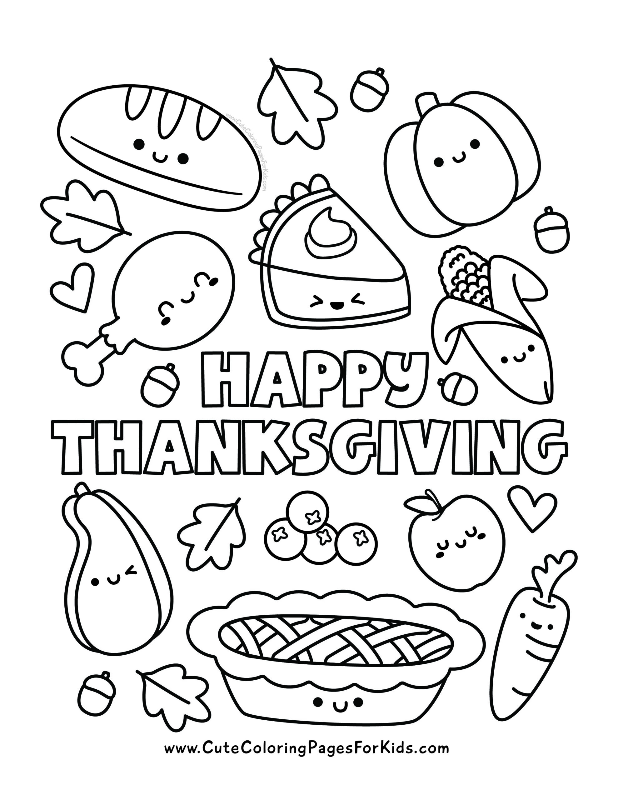 10 Thanksgiving Coloring Pages Free Printable PDFs Cute Coloring 10 Thanksgiving Coloring Pages Free Printable PDFs Cute Coloring
