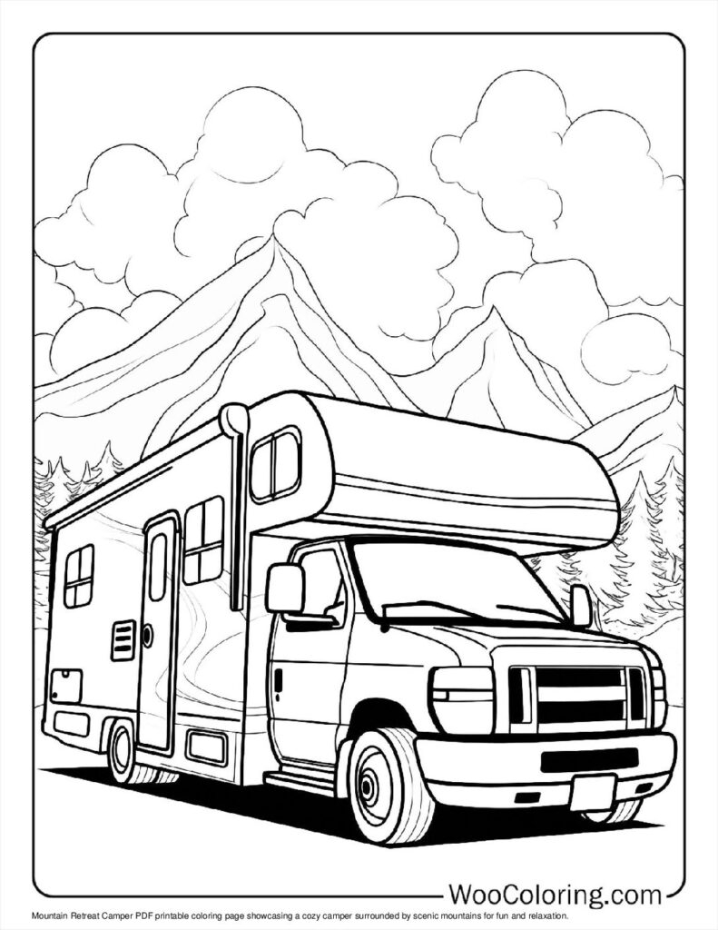 100 Camper RV Coloring Pages Free PDF To Print Woo Coloring 100 Camper RV Coloring Pages Free PDF To Print Woo Coloring