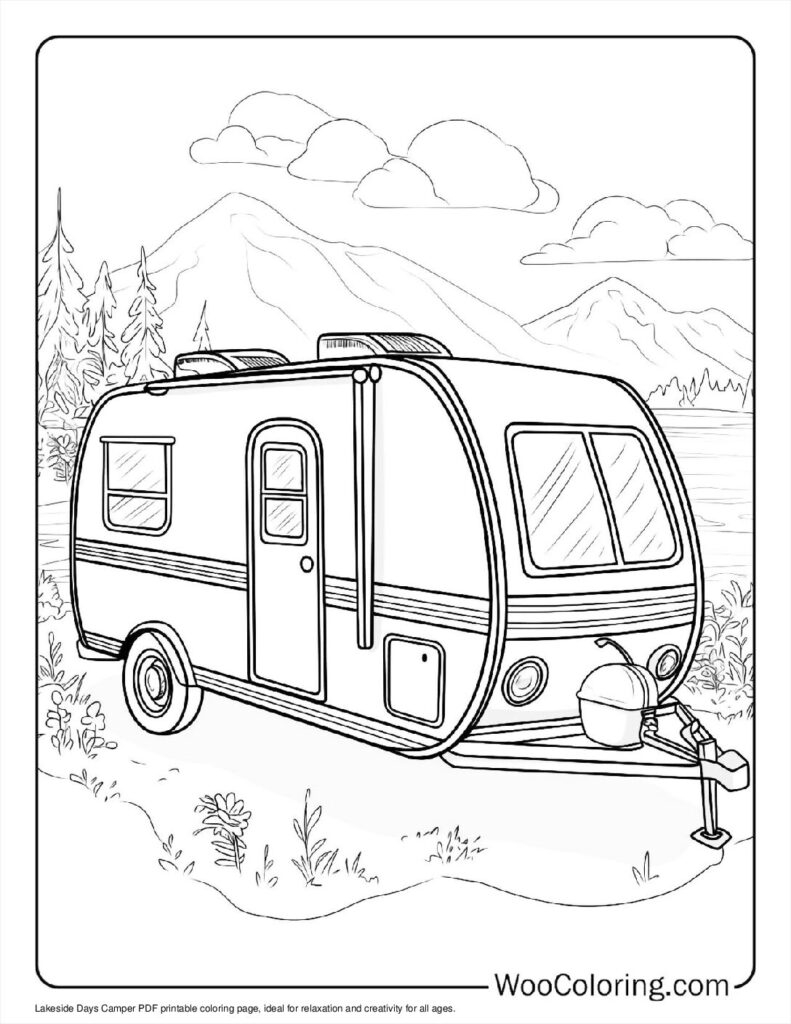 100 Camper RV Coloring Pages Free PDF To Print Woo Coloring 100 Camper RV Coloring Pages Free PDF To Print Woo Coloring