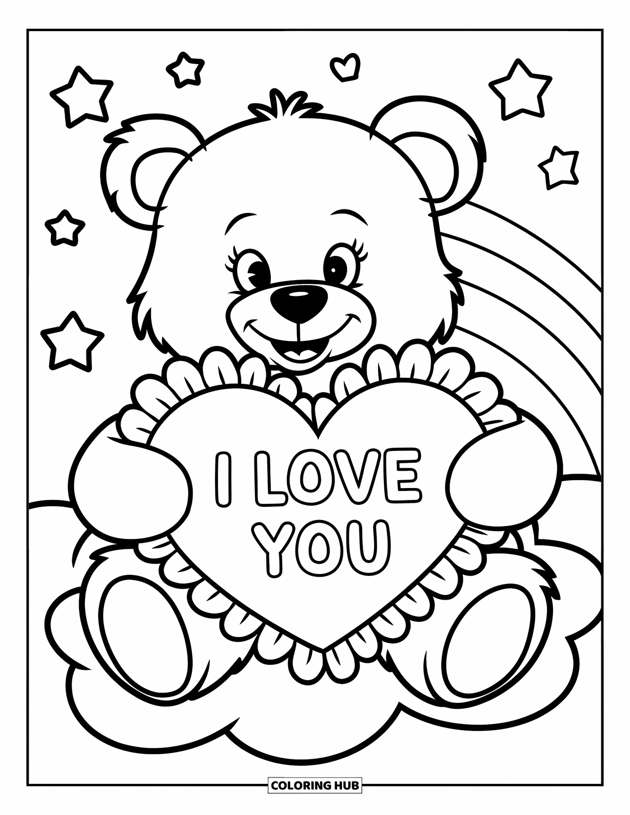 100 I Love You Coloring Pages For Kids Adults Free Printable PDFs