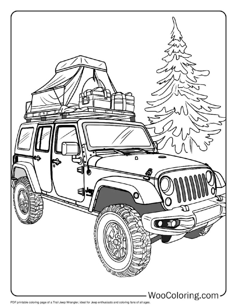 100 Jeep Coloring Pages Free PDF To Print Woo Coloring