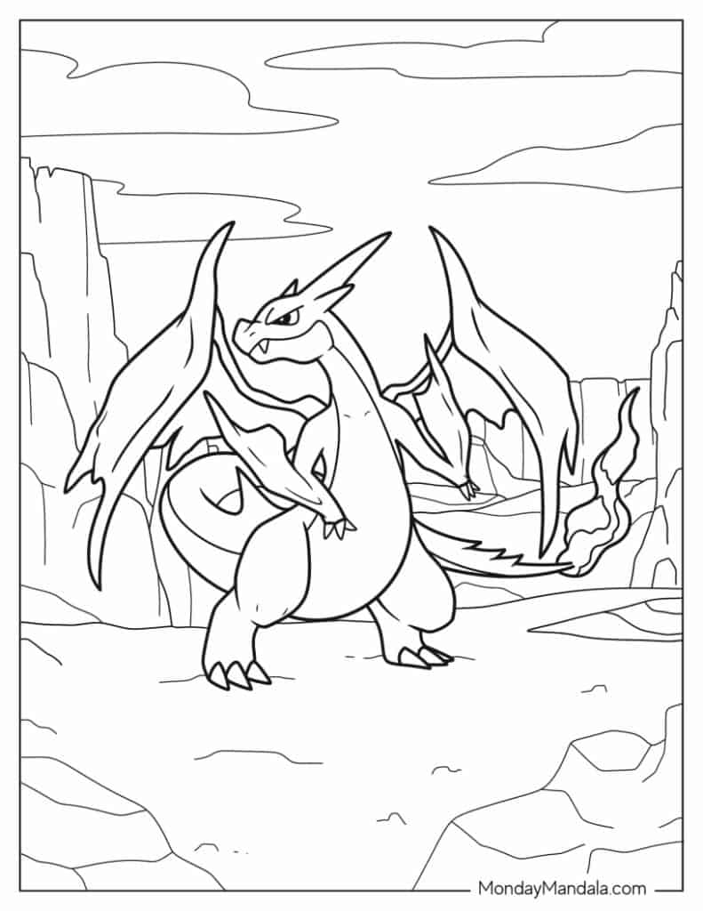 charizard coloring pages charizard coloring pages