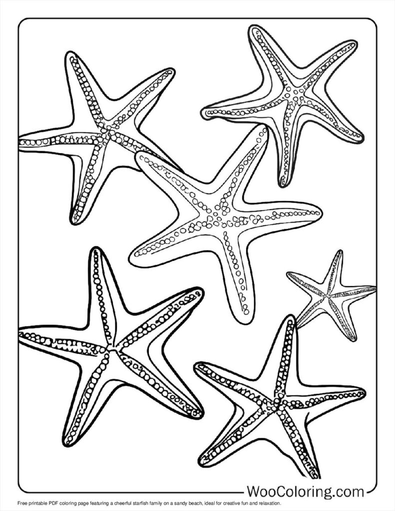 100 Starfish Coloring Pages Free PDF To Print Woo Coloring 100 Starfish Coloring Pages Free PDF To Print Woo Coloring