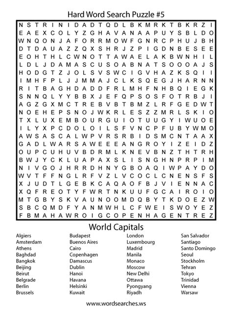 100 Word Word Search PDF Free Printable Hard Word Search Worksheets 