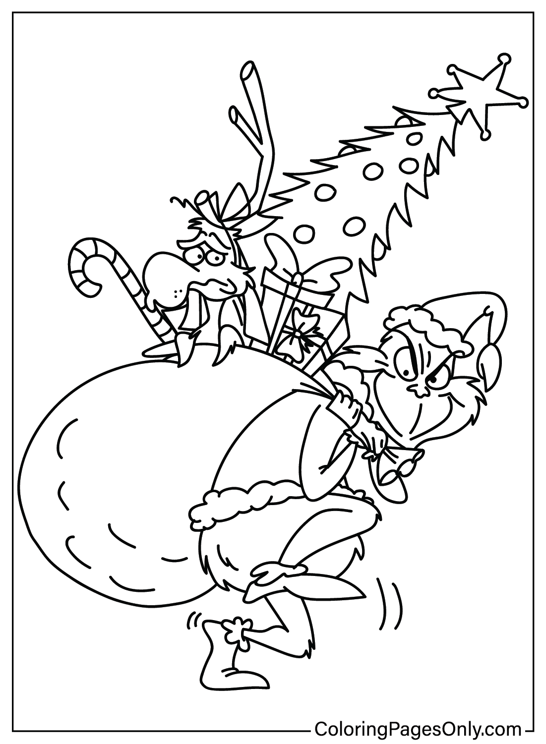 101 Grinch Coloring Pages ColoringPagesOnly