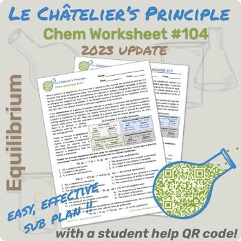 le chatelier's principle worksheet