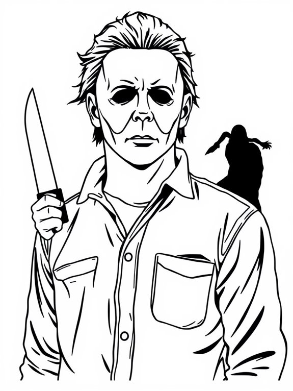 12 Free Printable Michael Myers Coloring Pages For Fans 