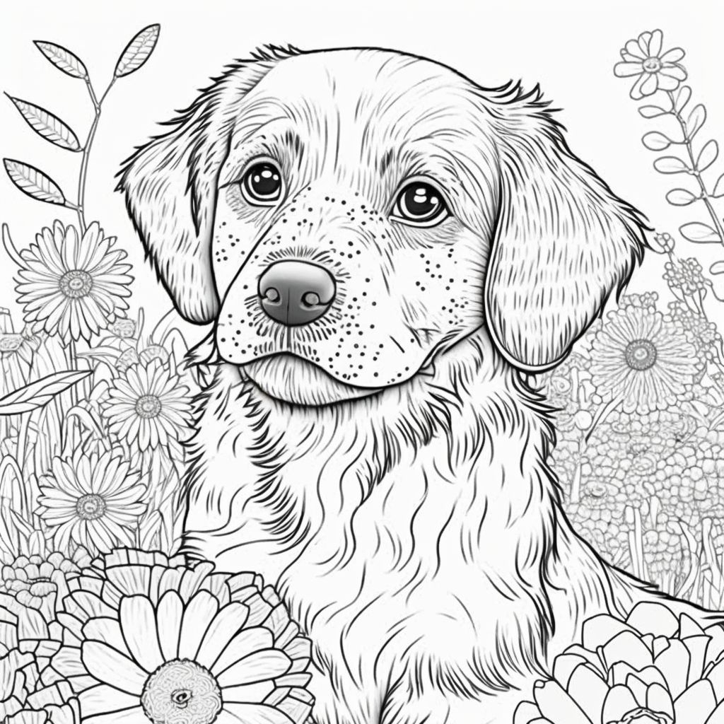 120 Adorable Dog Coloring Pages For Kids Unleash Your Child 39 s 