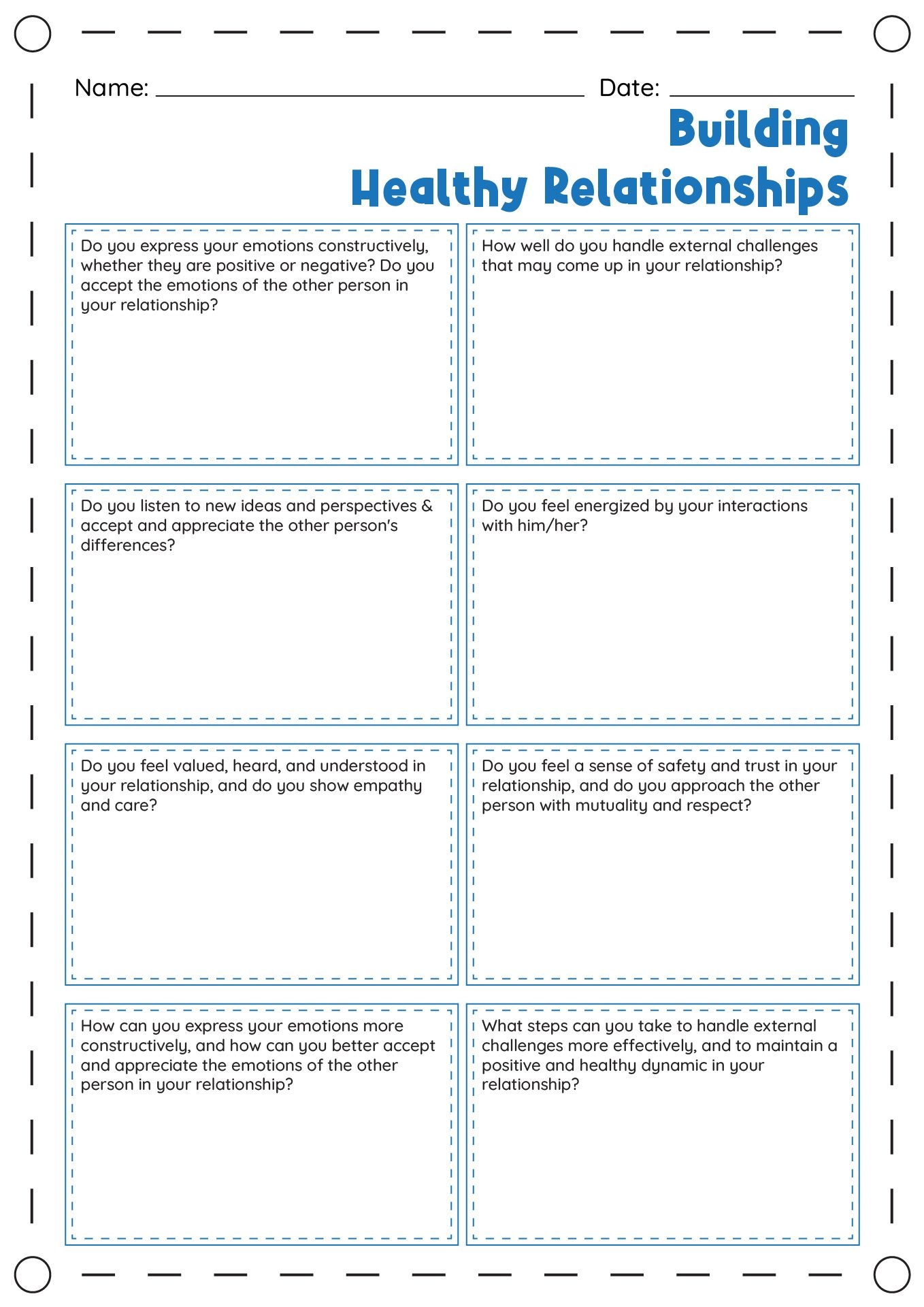 13 Healthy Relationship Boundaries Worksheets Relationship Worksheets 