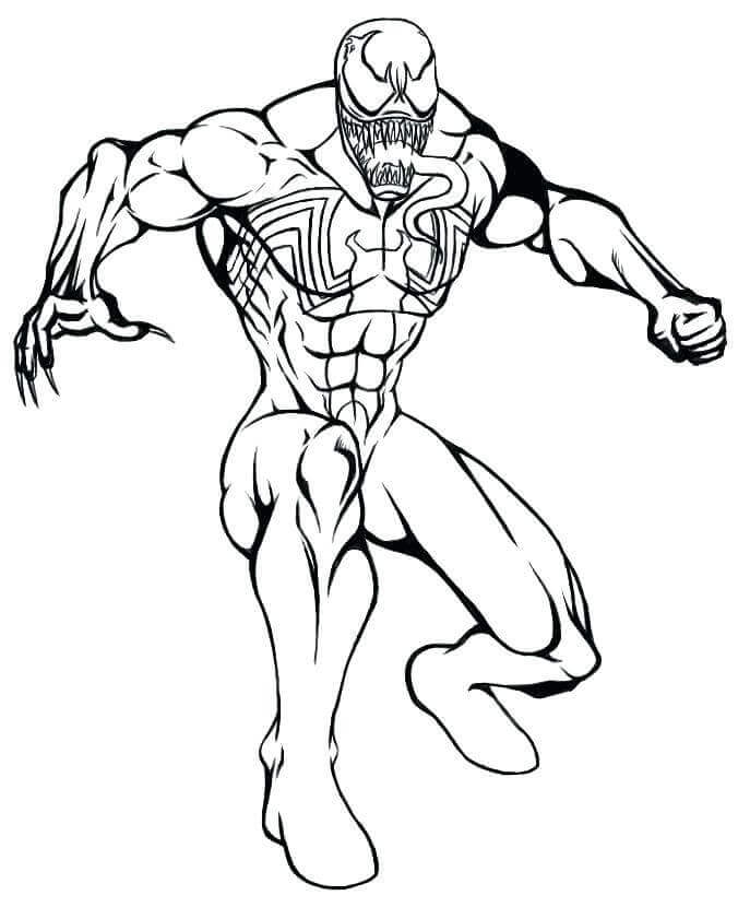 15 Free Printable Venom Coloring Pages