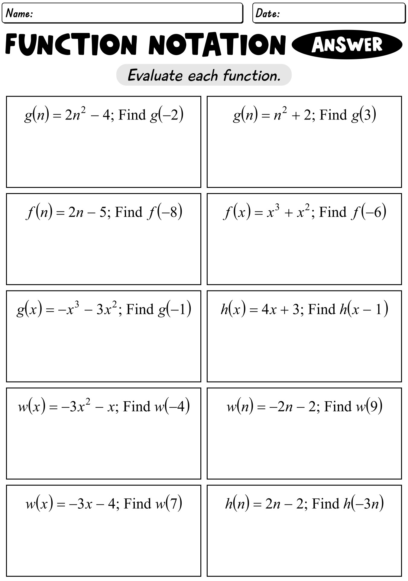 15 Function Notation Algebra Worksheets Free PDF At Worksheeto 15 Function Notation Algebra Worksheets Free PDF At Worksheeto