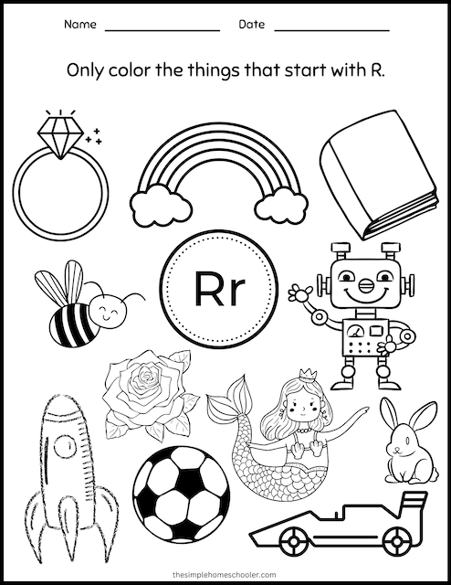 15 Letter R Worksheets Free Easy Print The Simple Homeschooler
