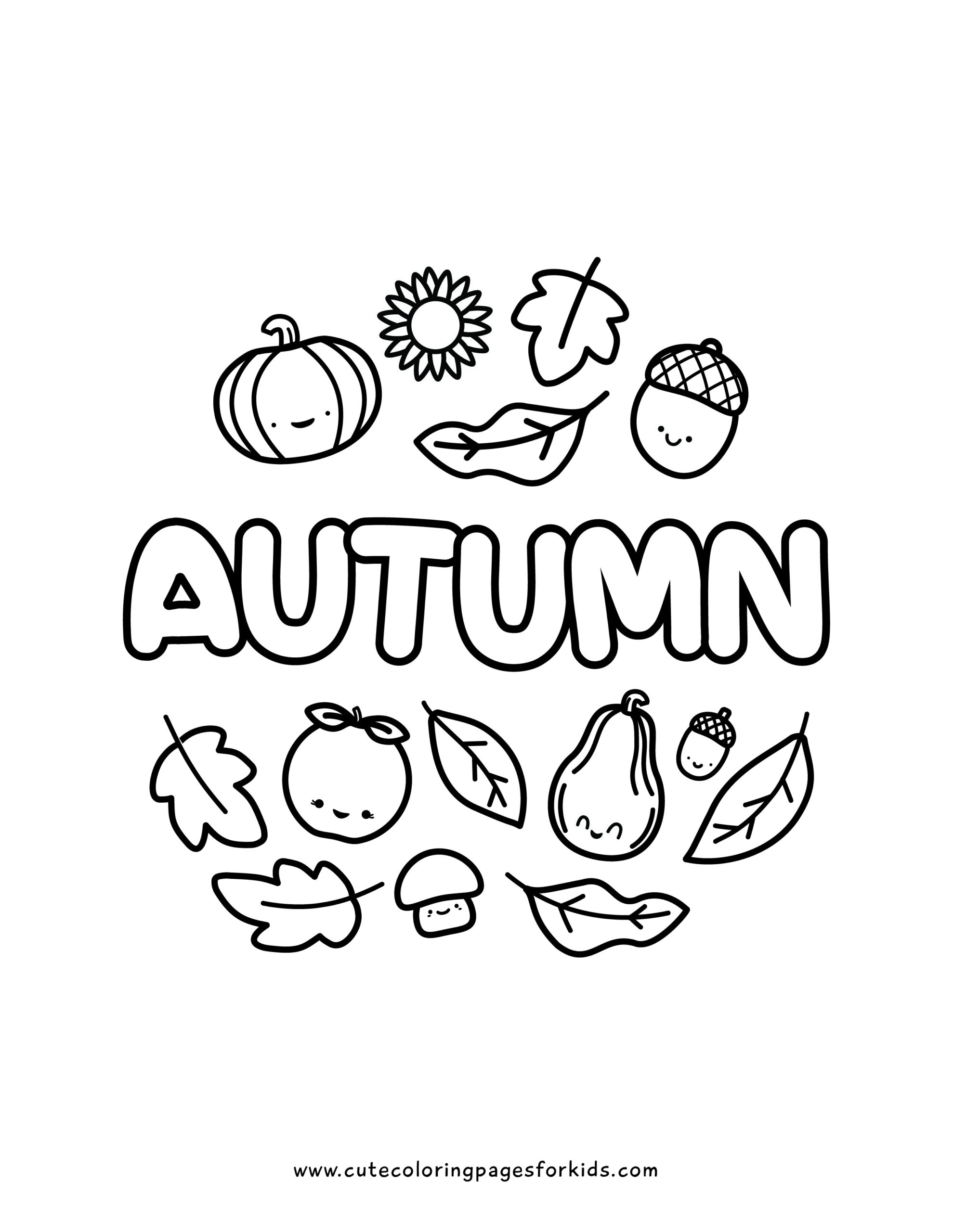 16 Fall Coloring Pages Free Printable PDF Downloads Cute Coloring 