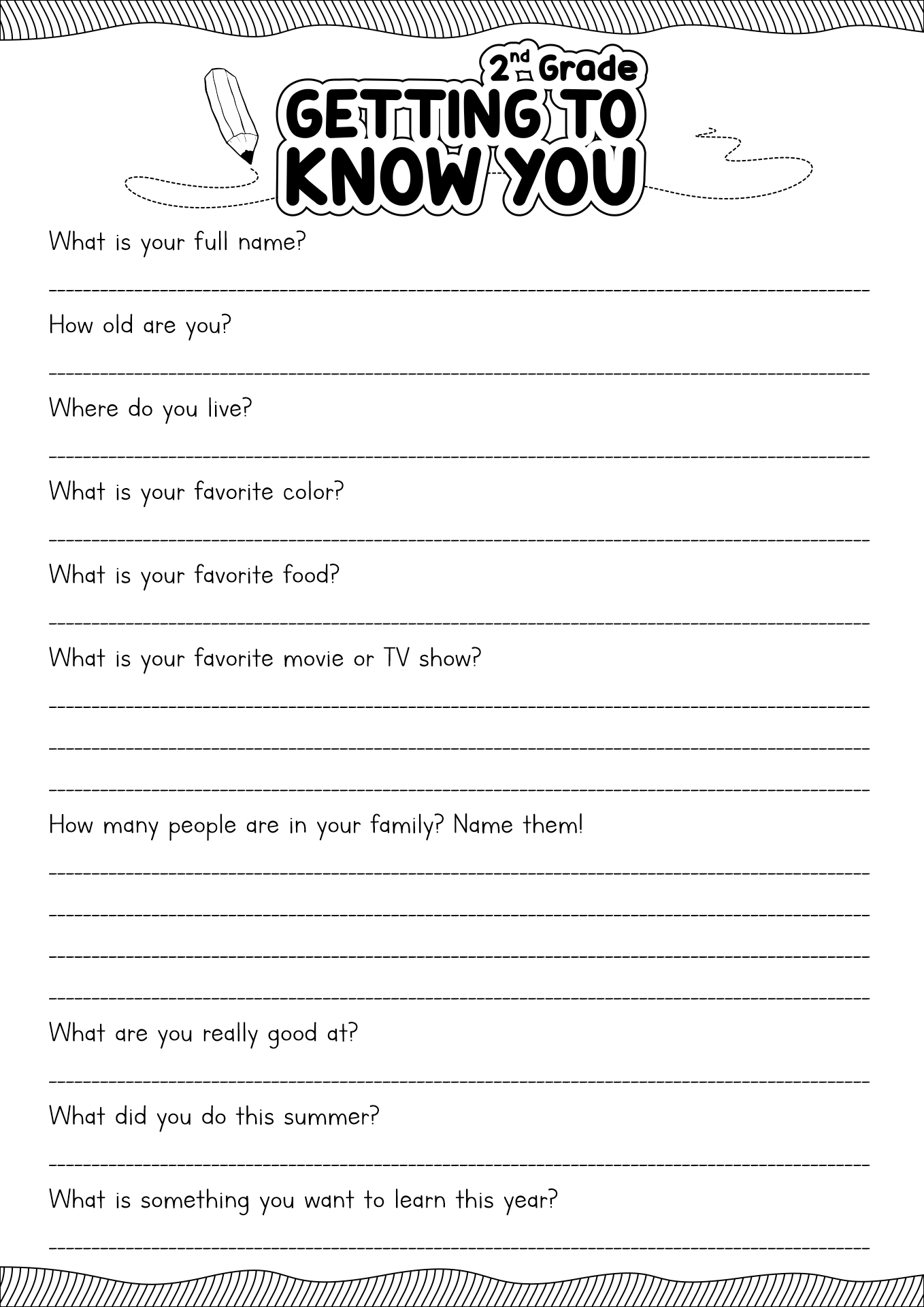 16 Get To Know Me Worksheet Free PDF At Worksheeto