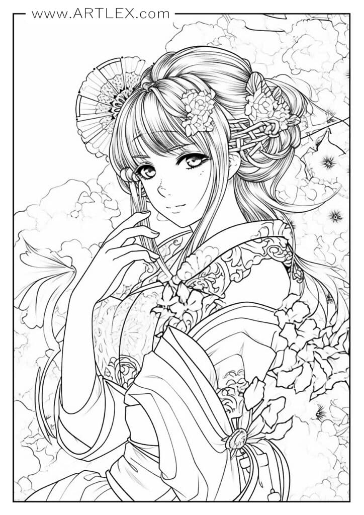 17 Anime Coloring Pages Free Printable Artlex