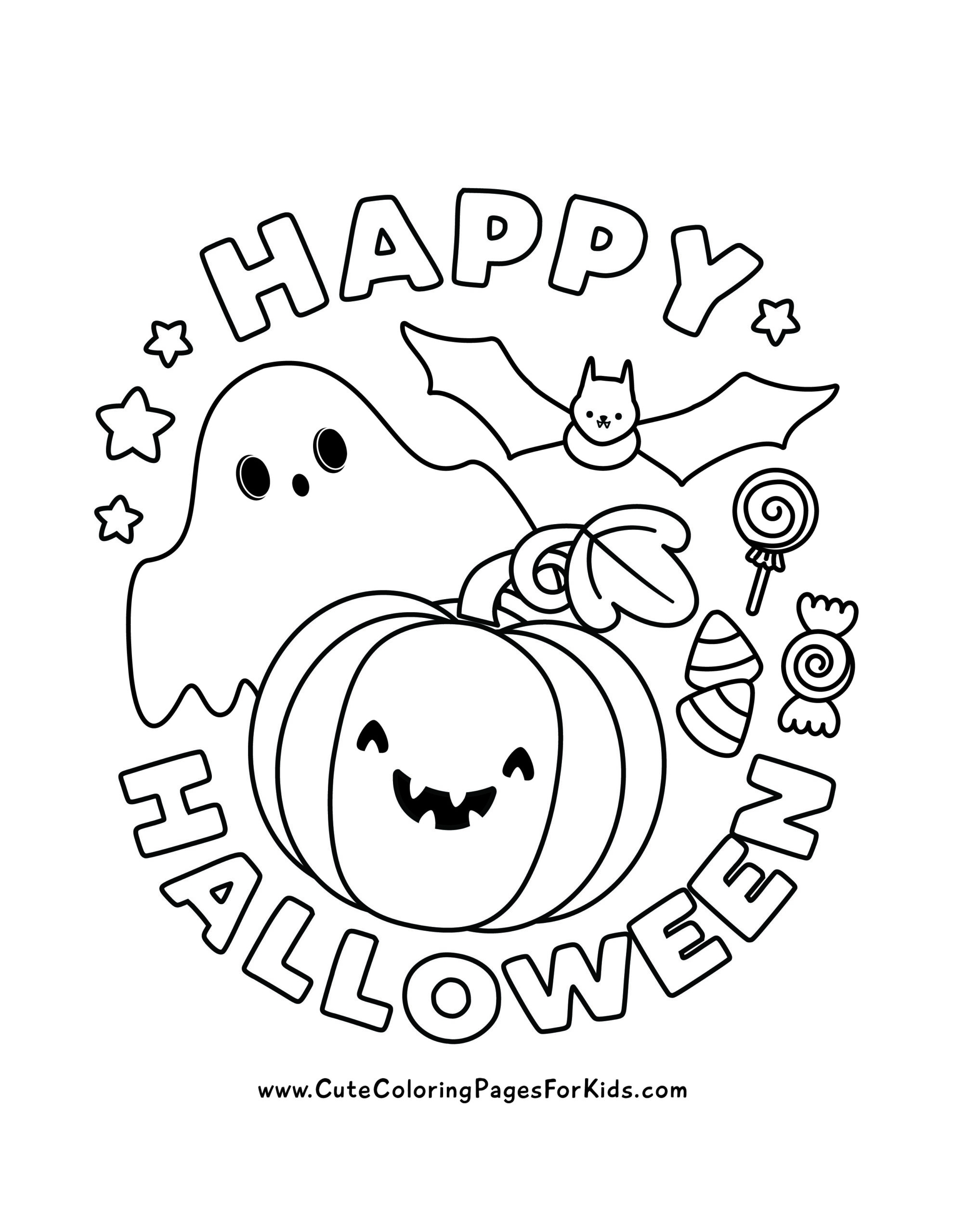 18 Cute Halloween Coloring Pages Free Printable PDFs Cute Coloring 18 Cute Halloween Coloring Pages Free Printable PDFs Cute Coloring