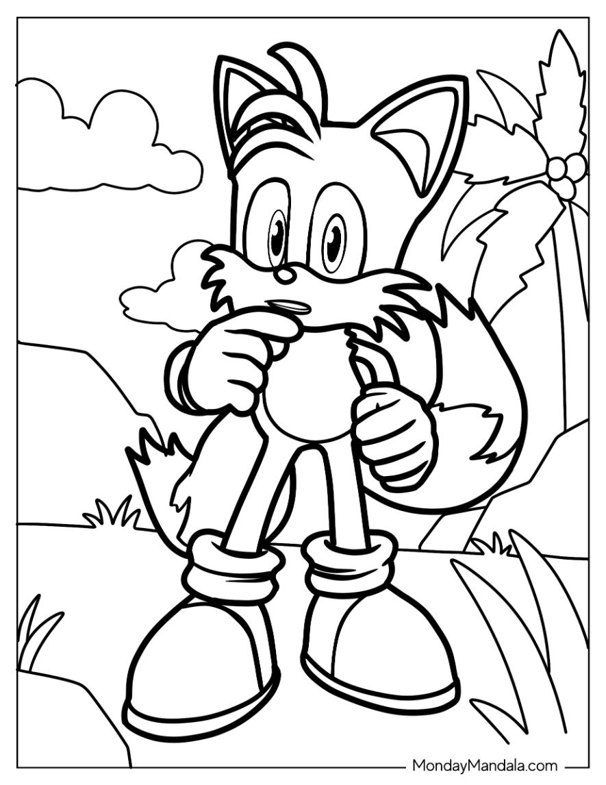 18 Tails Coloring Pages Free PDF Printables
