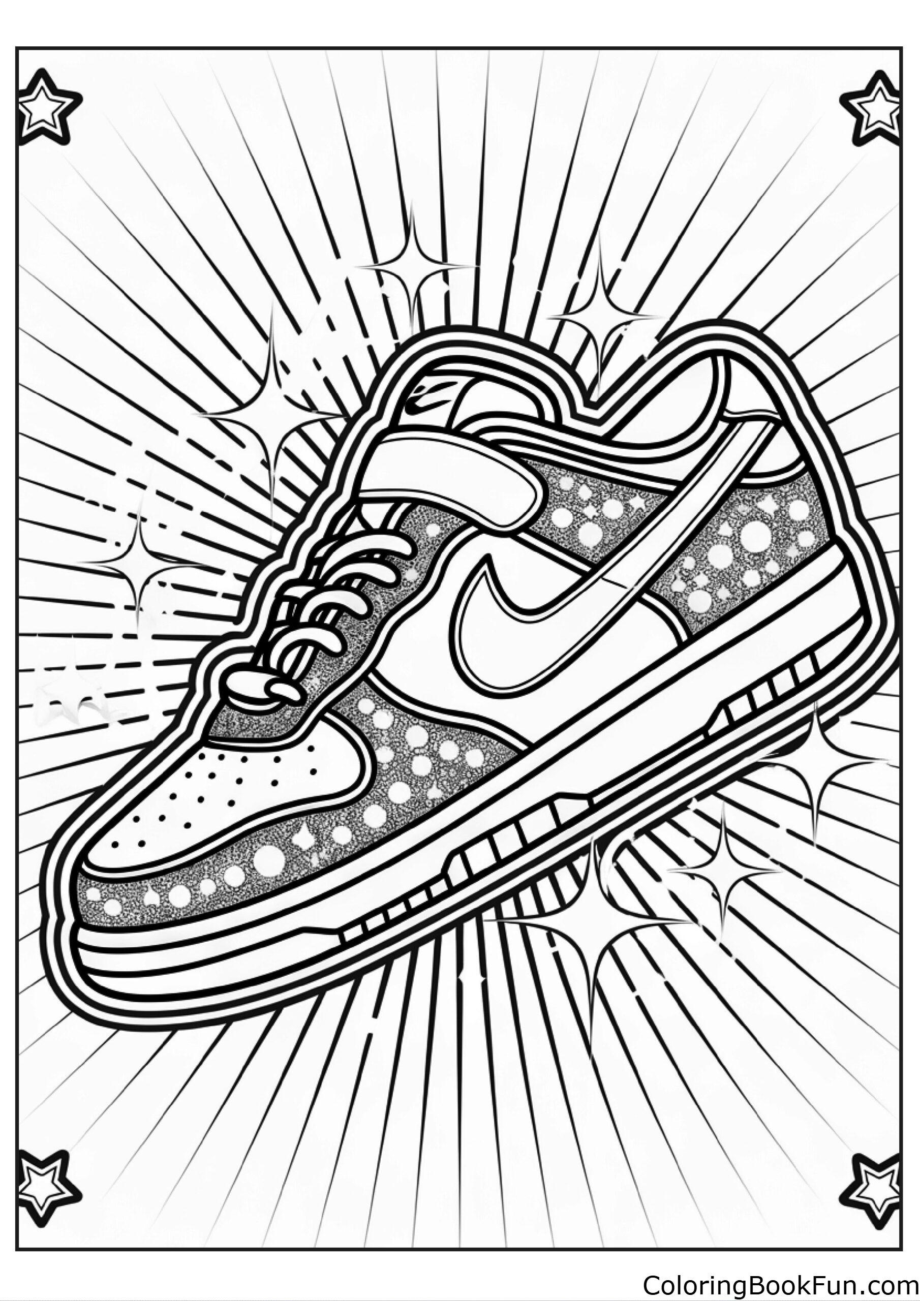 shoe coloring page shoe coloring page