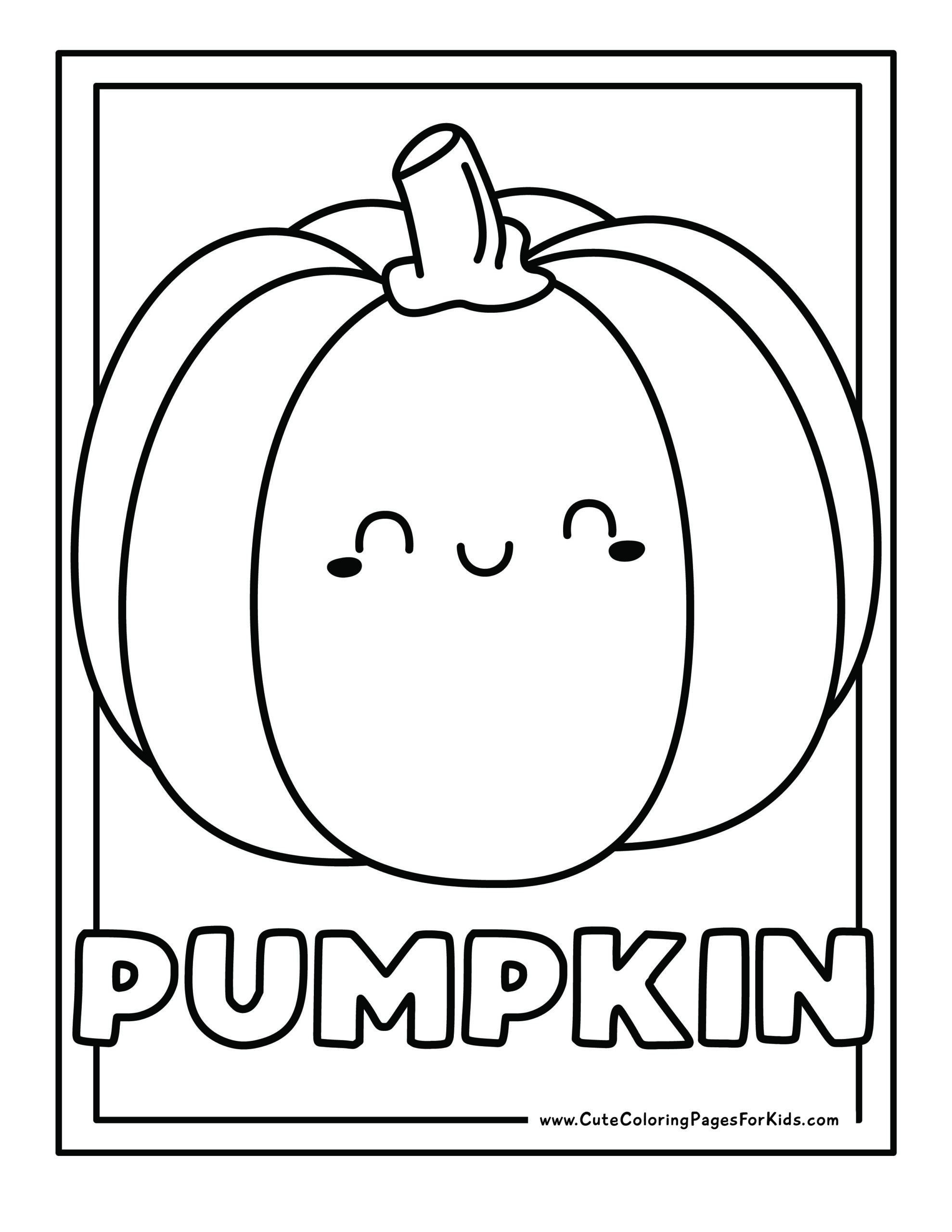 pumpkin coloring page