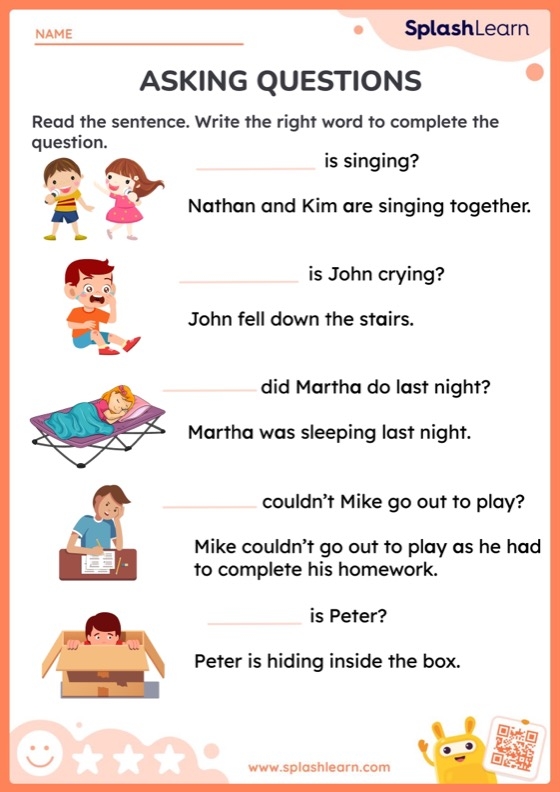 1st Grade ELA Ask And Answer Questions Worksheets Free Printable 1st Grade ELA Ask And Answer Questions Worksheets Free Printable