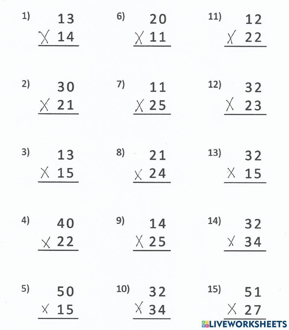 multiplication worksheet two digit multiplication worksheet two digit