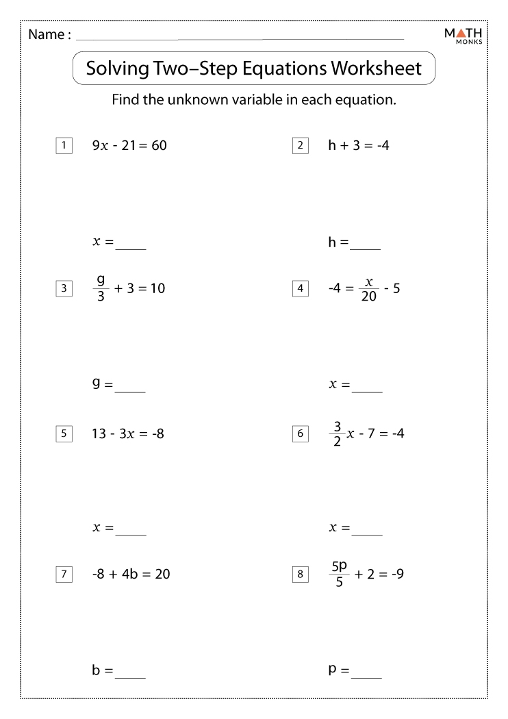 2 Step Equations Worksheet Pro Worksheet 2 Step Equations Worksheet Pro Worksheet