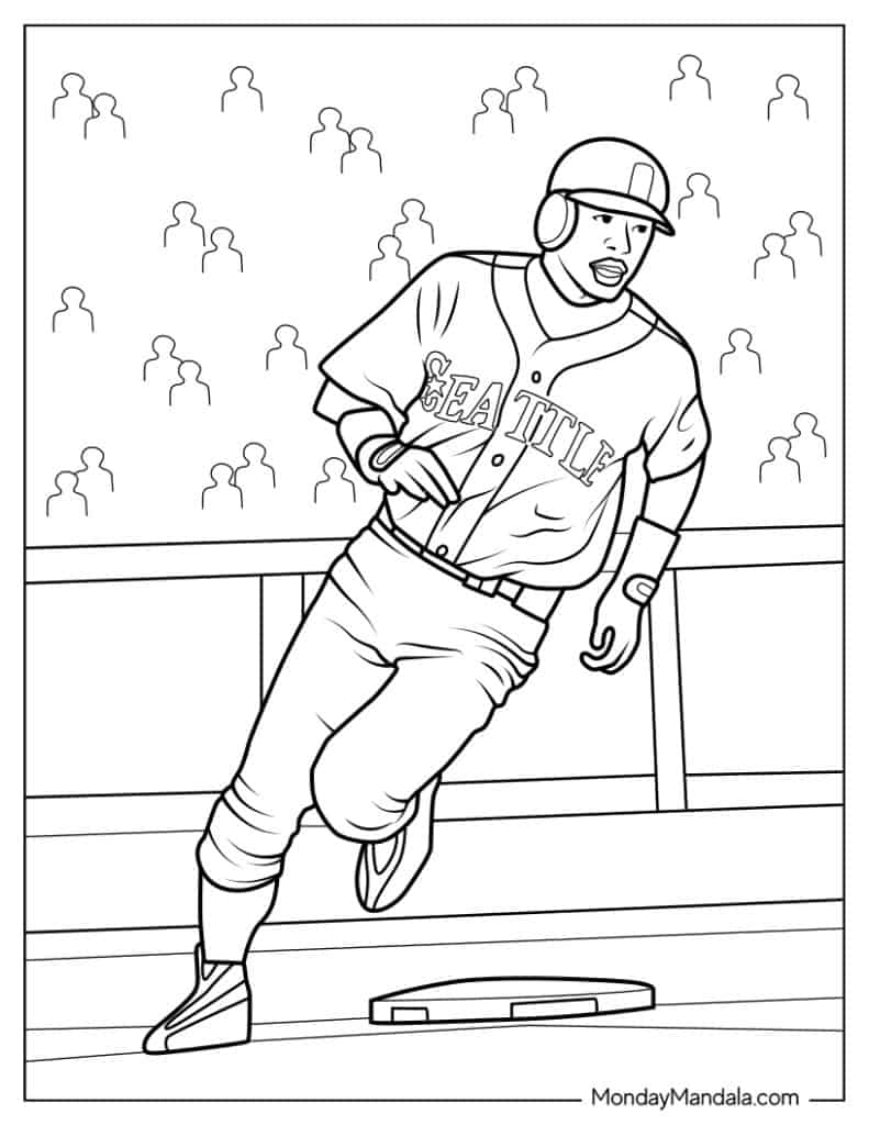 20 Baseball Coloring Pages Free PDF Printables 
