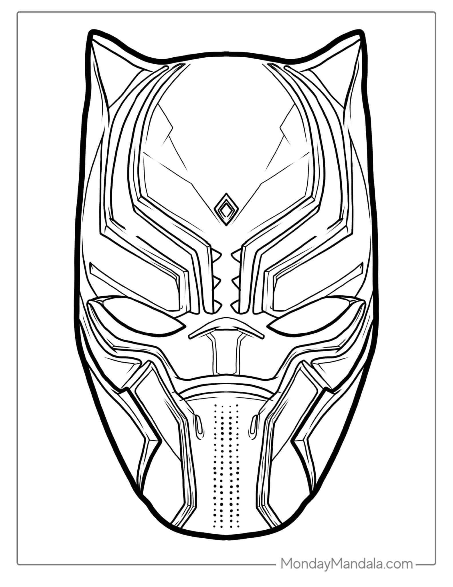 black panther coloring page black panther coloring page
