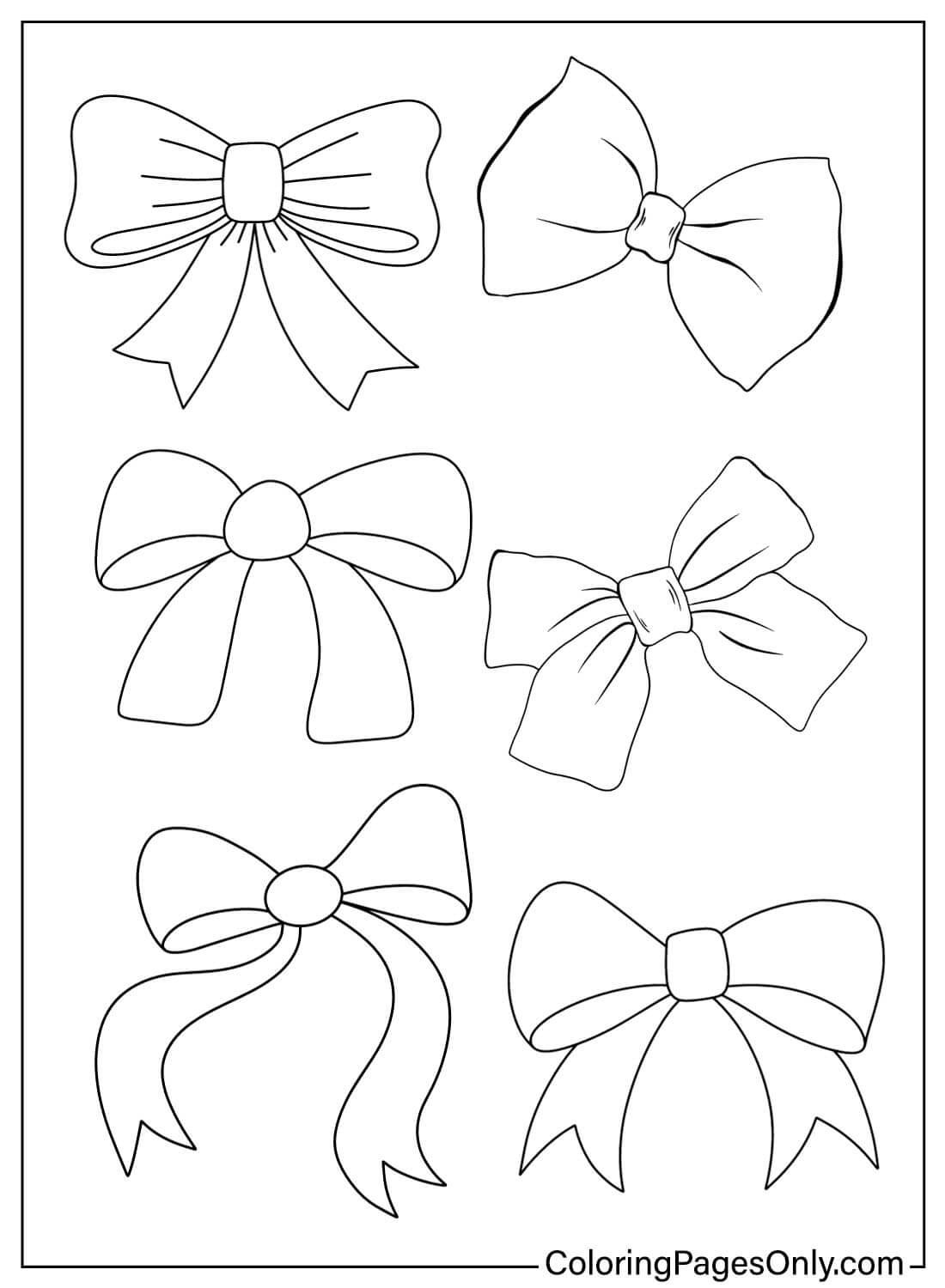 20 Bow Coloring Pages Free Printable PDF Online Coloring