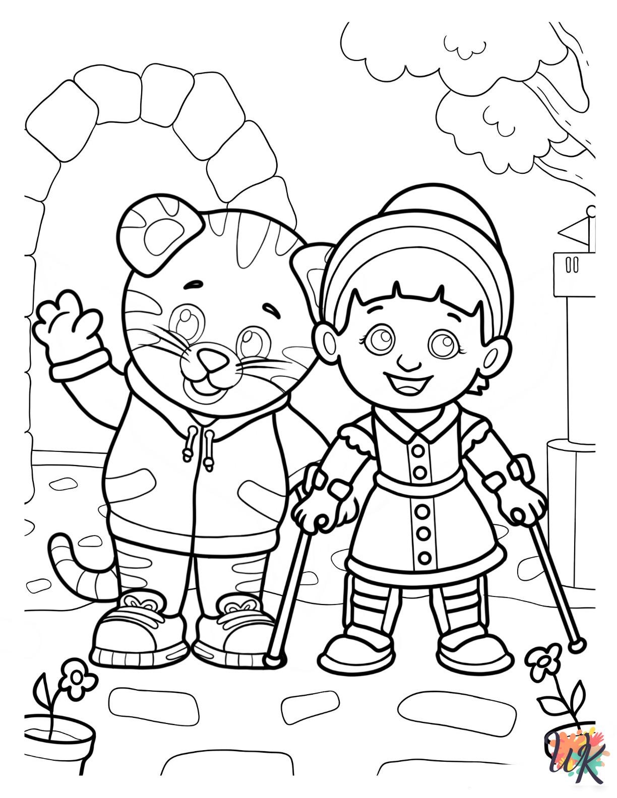 20 Daniel Tiger Coloring Pages For Kids ColoringPagesWK