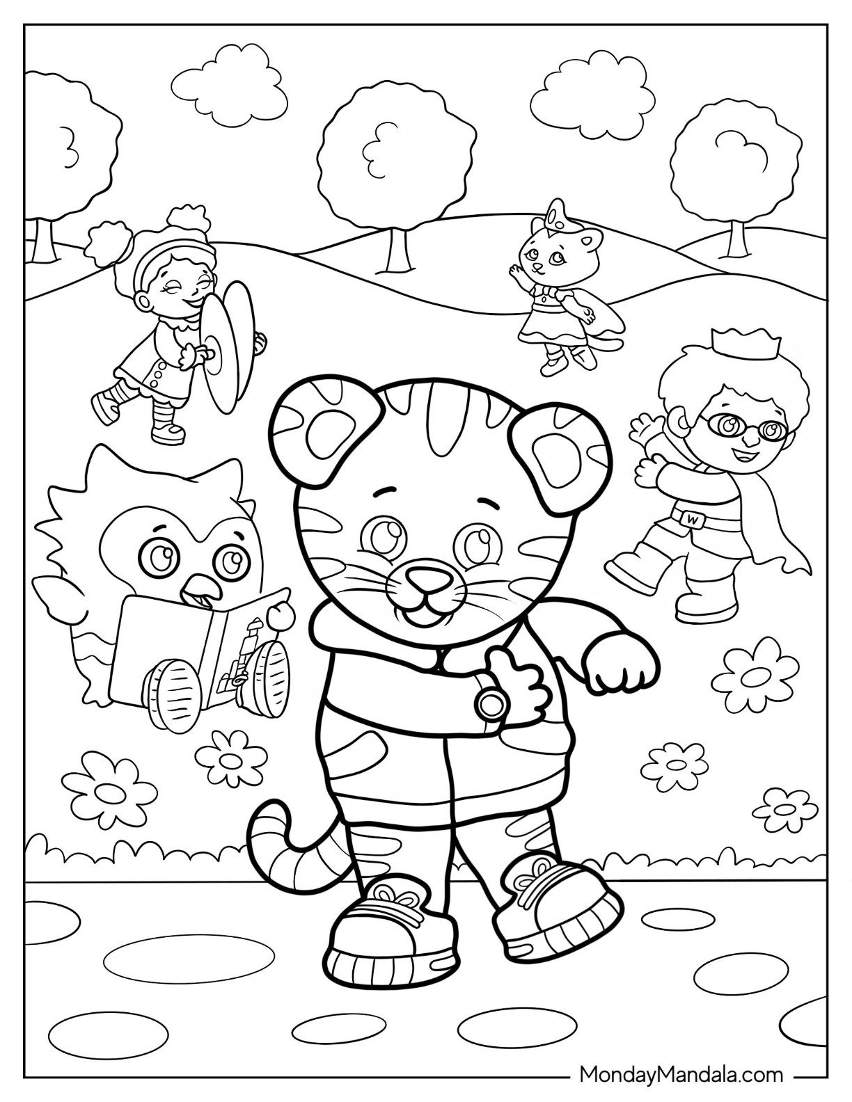 20 Daniel Tiger Coloring Pages Free PDF Printables 