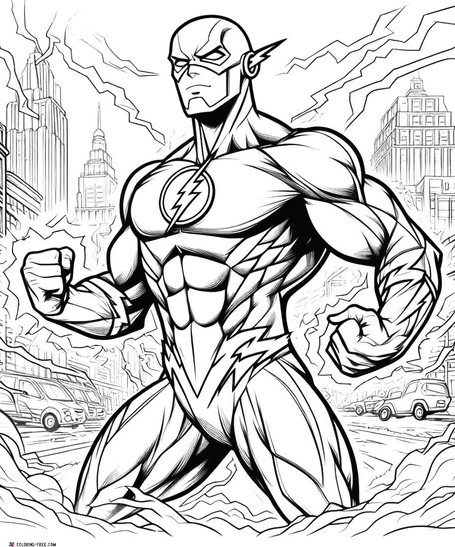 20 Flash Coloring Pages Free Unique Printables 20 Flash Coloring Pages Free Unique Printables