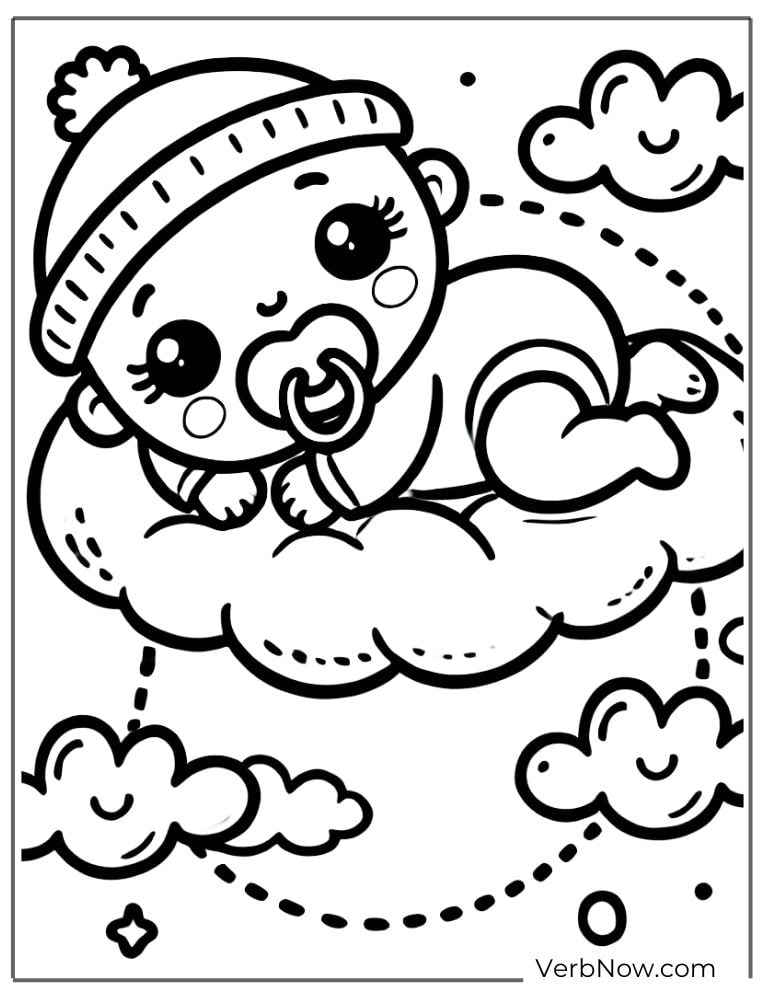 20 Free Baby Coloring Pages 100 Printable PDF 