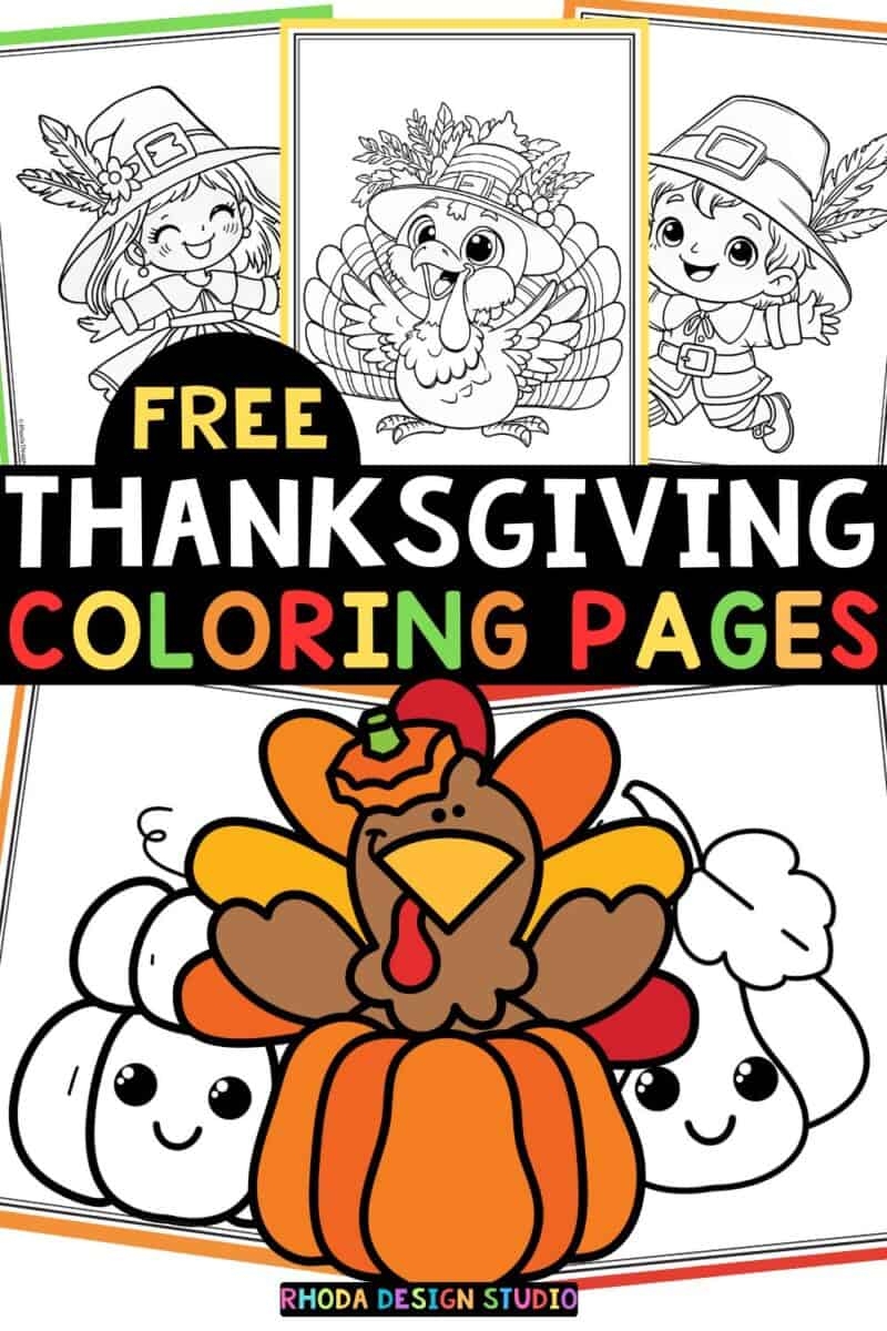 20 Free Cute Thanksgiving Coloring Pages 20 Free Cute Thanksgiving Coloring Pages