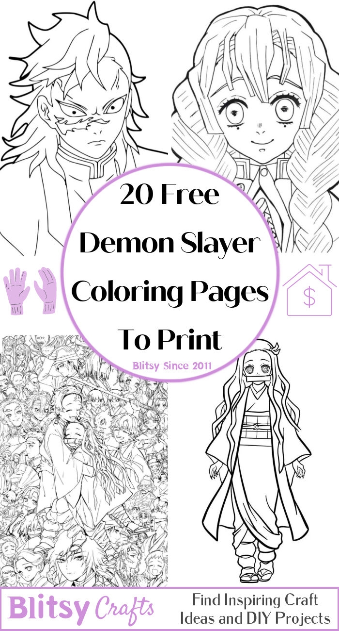 20 Free Demon Slayer Coloring Pages For Kids And Adults 20 Free Demon Slayer Coloring Pages For Kids And Adults