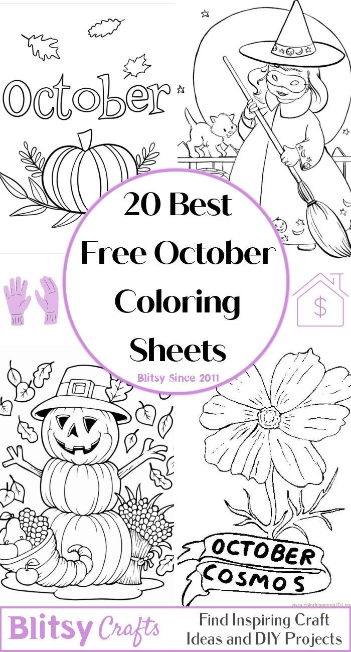 20 Free October Coloring Pages For Kids And Adults 20 Free October Coloring Pages For Kids And Adults