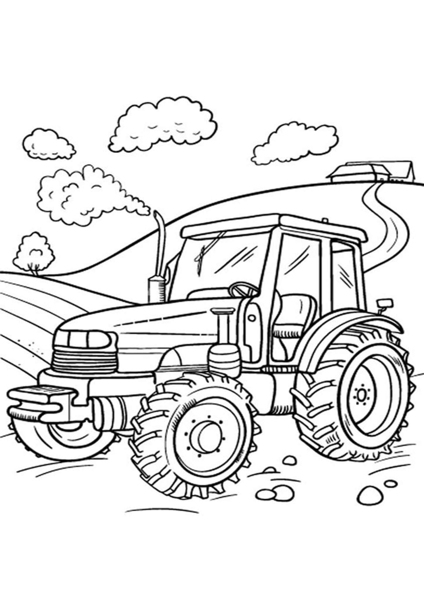 20 Free Printable Tractor Coloring Pages Farmall Tractor Coloring Pages 