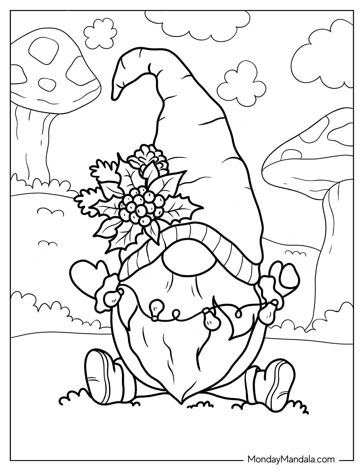 20 Gnome Coloring Pages Free PDF Printables 20 Gnome Coloring Pages Free PDF Printables