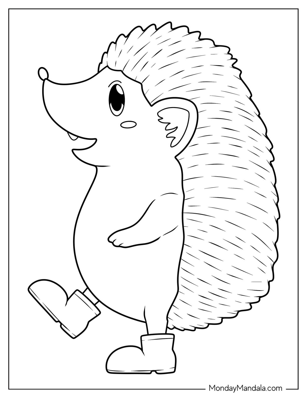 20 Hedgehog Coloring Pages Free PDF Printables 
