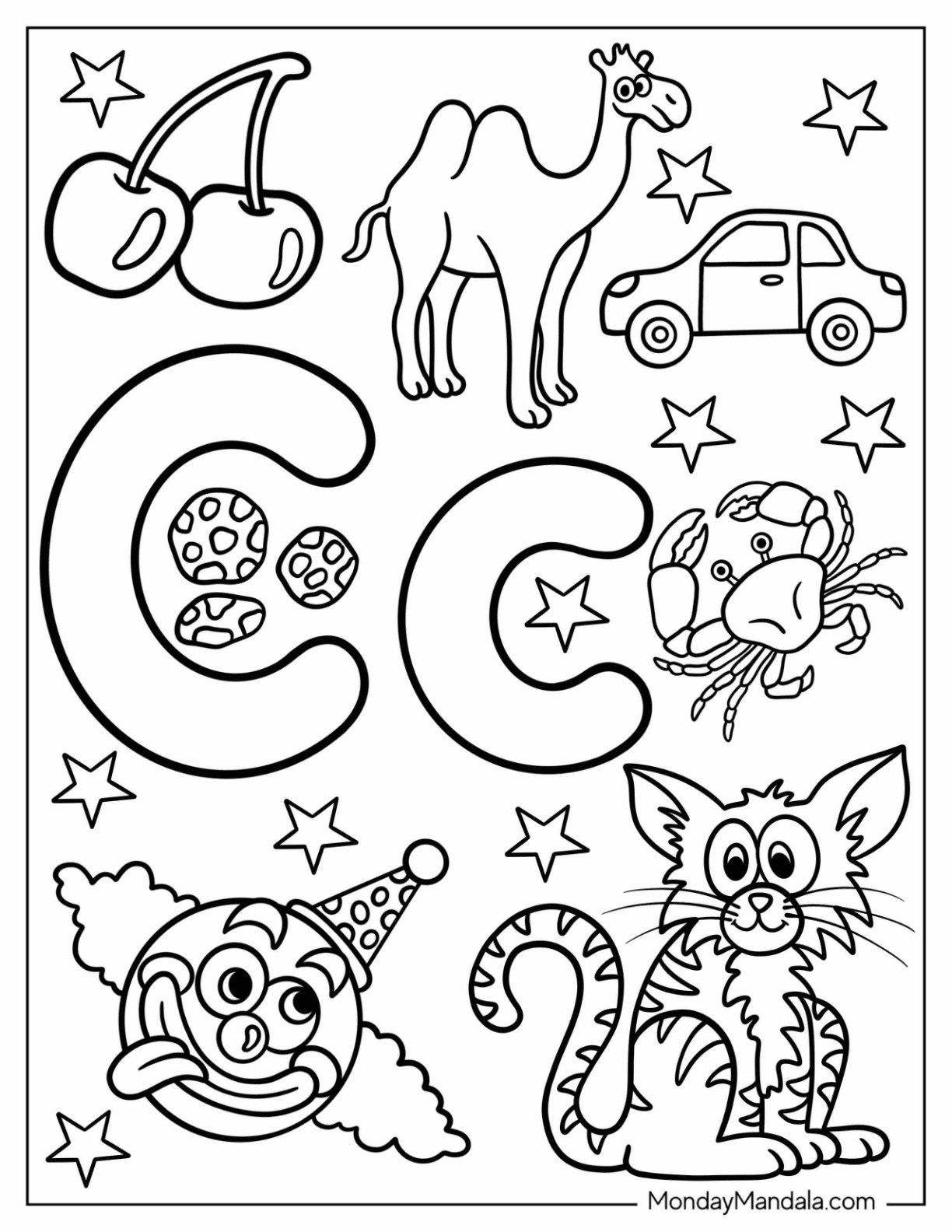 20 Letter C Coloring Pages Free PDF Printables 20 Letter C Coloring Pages Free PDF Printables