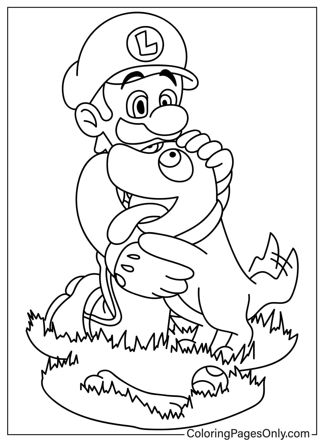 20 Luigi Coloring Pages Free Printable PDF Online Coloring