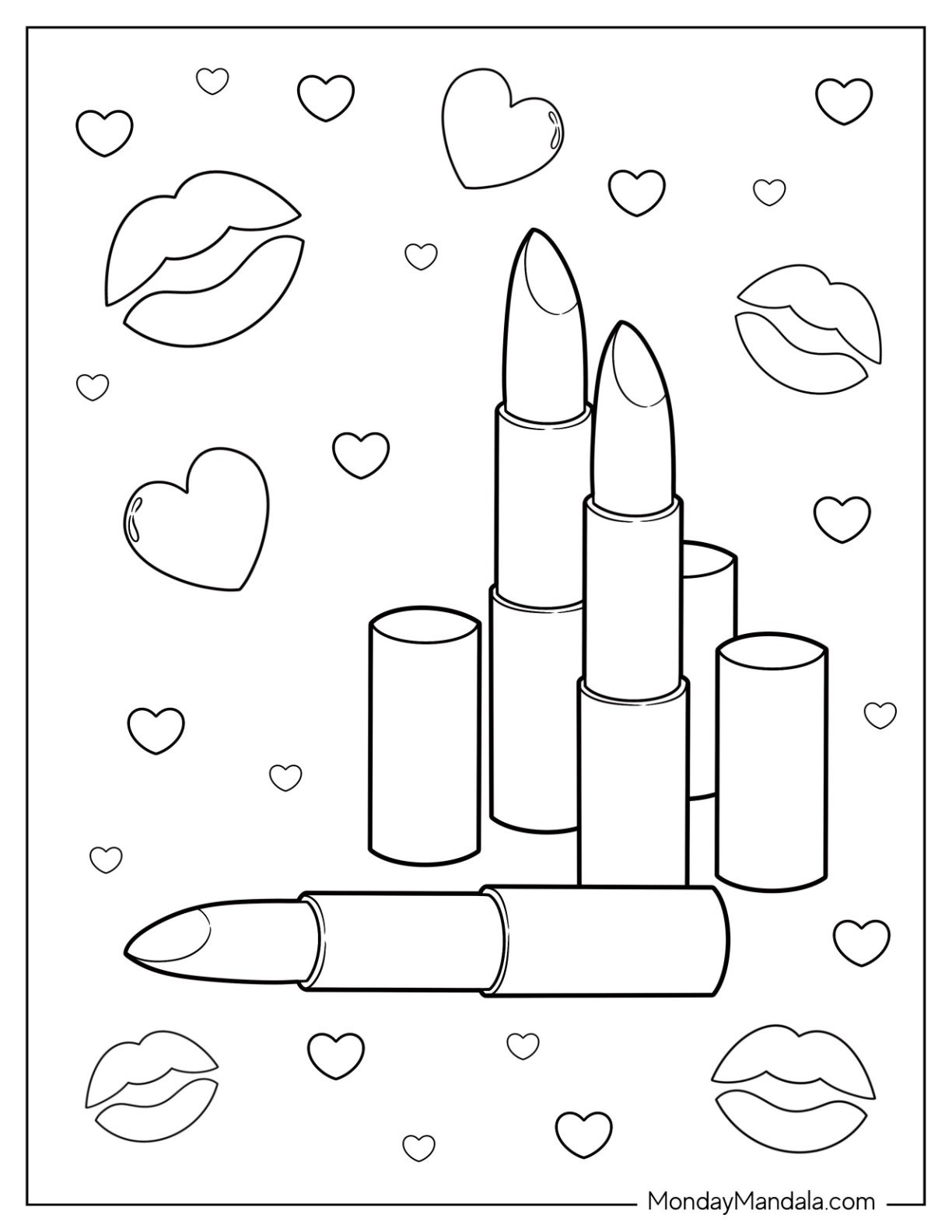 coloring pages for makeup coloring pages for makeup