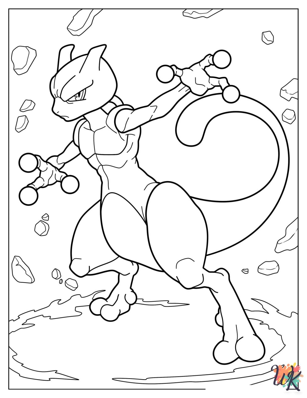 20 Mewtwo Coloring Pages Explore The Mystique Of Pok mon