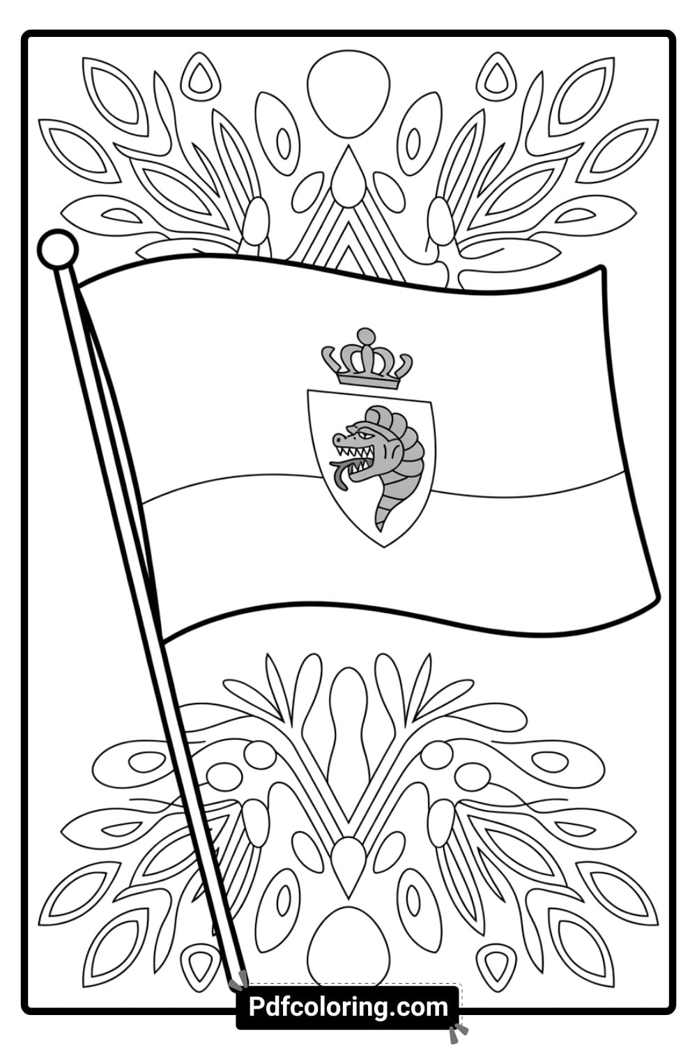 20 Monaco Flag Coloring Pages Free Download Print 20 Monaco Flag Coloring Pages Free Download Print