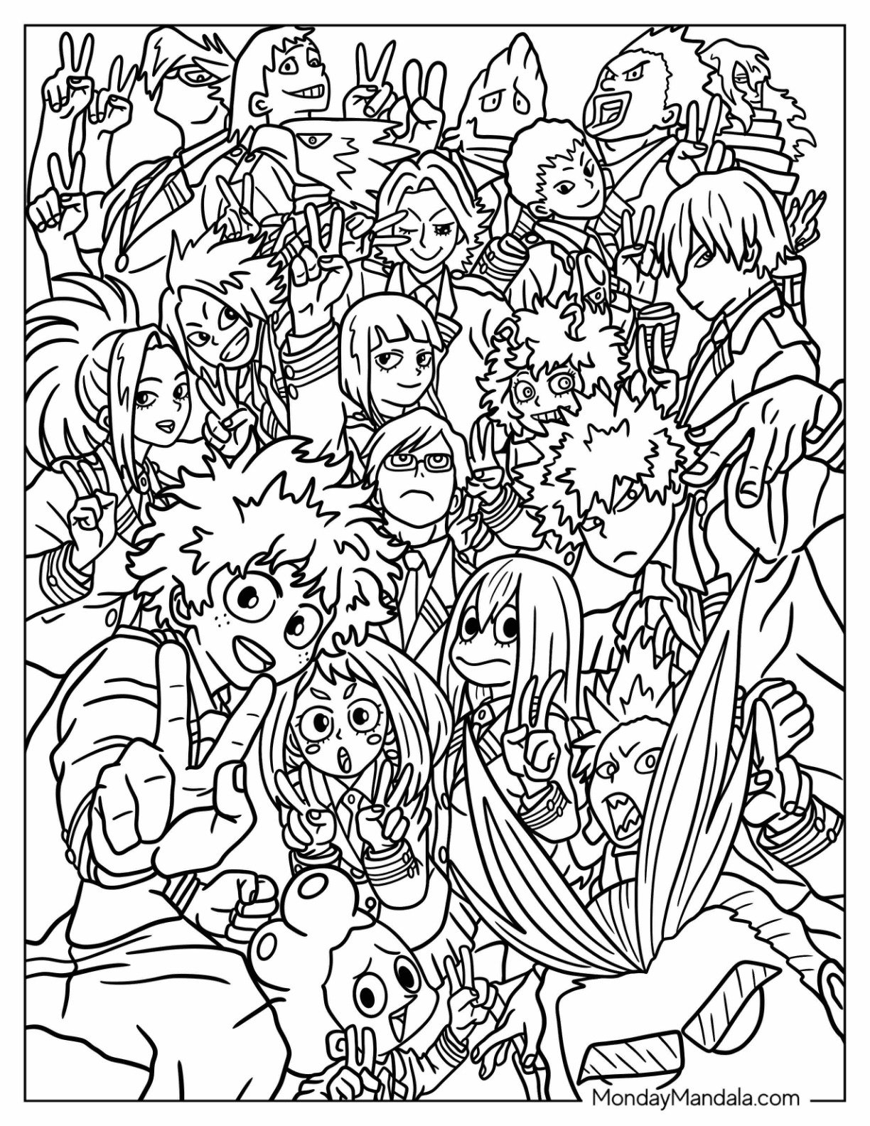 20 My Hero Academia Coloring Pages Free PDF Printables 