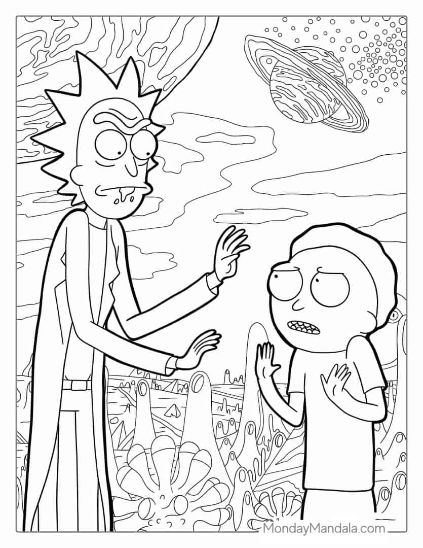 20 Rick And Morty Coloring Pages Free PDF Printables 20 Rick And Morty Coloring Pages Free PDF Printables