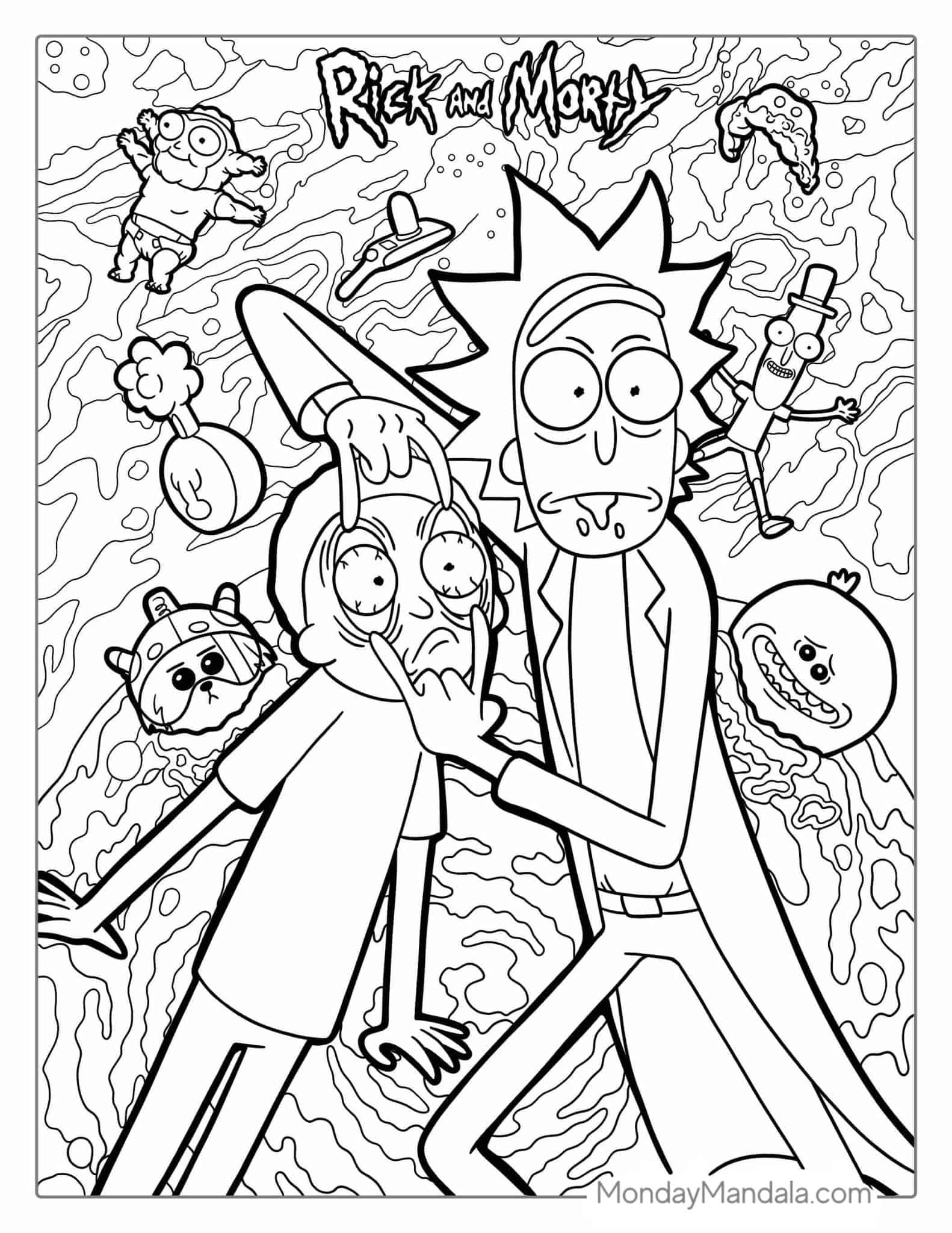20 Rick And Morty Coloring Pages Free PDF Printables 20 Rick And Morty Coloring Pages Free PDF Printables