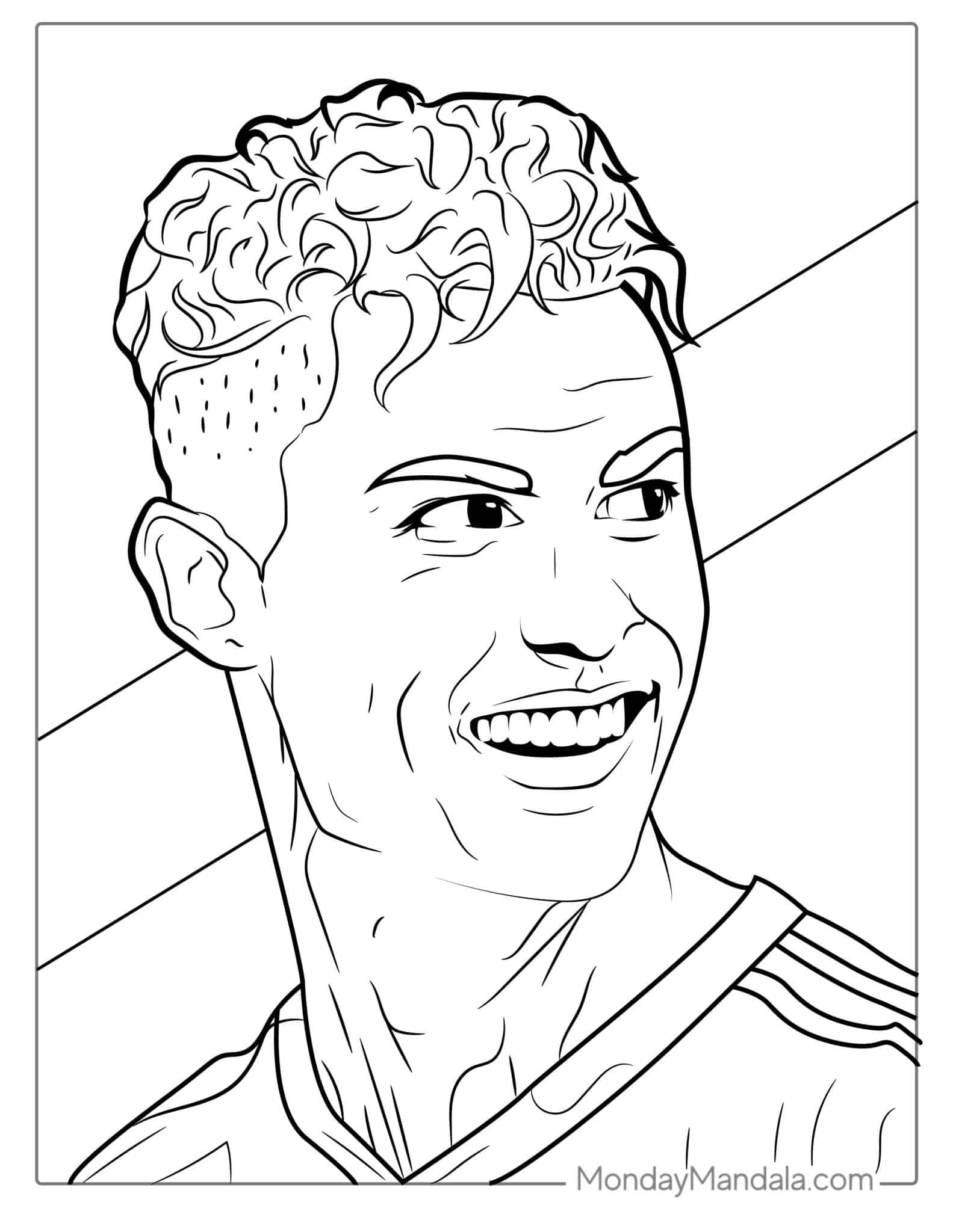 ronaldo coloring page